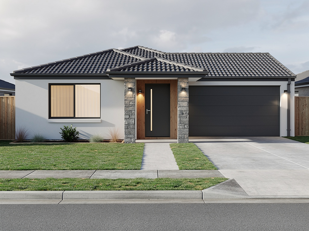 Renosnap-generated modern house facade concept